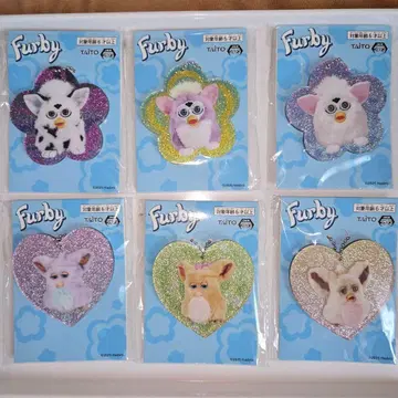 퍼비(Furby) 아크릴 키링 6종 세트
