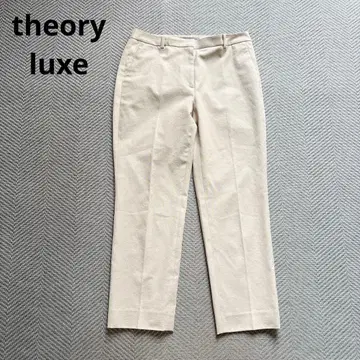 컨디션 최상 theory luxe 팬츠 현행 린넨 코튼 베이지 36
