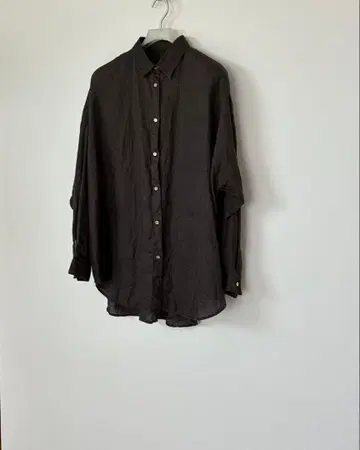 Spick & Span 린넨 카슈쿨 빅 셔츠