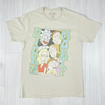 릭 앤 모티 미국 카툰 애니메이션 프린트 티셔츠 M