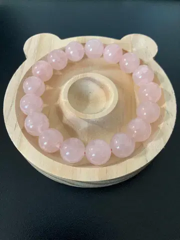 핑크 수정 (로즈쿼츠) 약 12mm 안지름 약 16cm 여름 썸머 세일