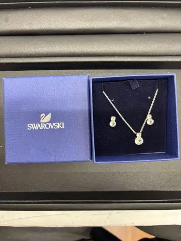 Swarovski 목걸이 귀걸이 세트