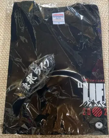 도호쿠 라이브 하우스 대작전 T셔츠 사이즈 M 블랙 반팔 러버 밴드