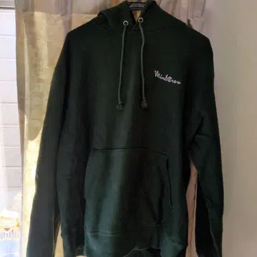 Champion x Mint Crew 콜라보 후드티 다크 그린