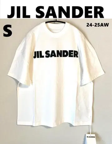 [ 새상품 ] JIL SANDER 질 샌더 로고 프린트 코튼 T셔츠 S