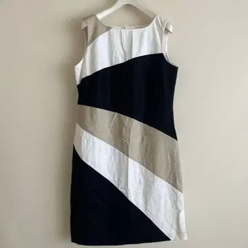 MARKS & SPENCER 슬리브리스 원피스 바이컬러