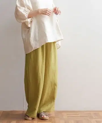 URBAN RESEARCH DOORS 텐셀 린넨 이지 팬츠