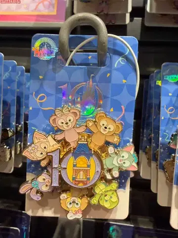 상하이 디즈니 10주년 기념 더피 & 프렌즈 핀 배지