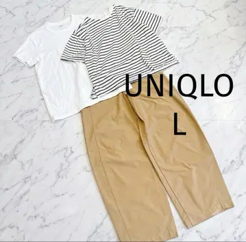 3벌 세트 유니클로 L XL 에어리즘 저지 배럴 레그 팬츠