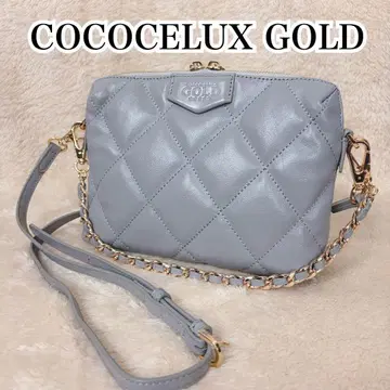 COCOCELUX GOLD 가죽 퀼팅 2way 숄더백