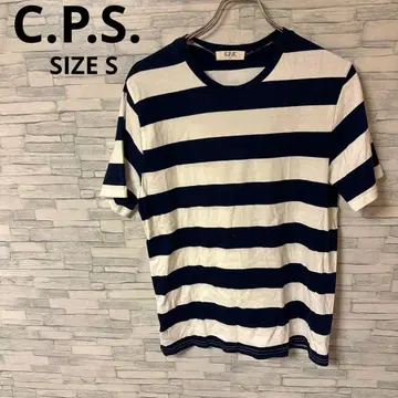 CPS 셔츠 [ L ] 네이비 계열 보더 무늬 캐주얼 돌려입기 좋은 아이템