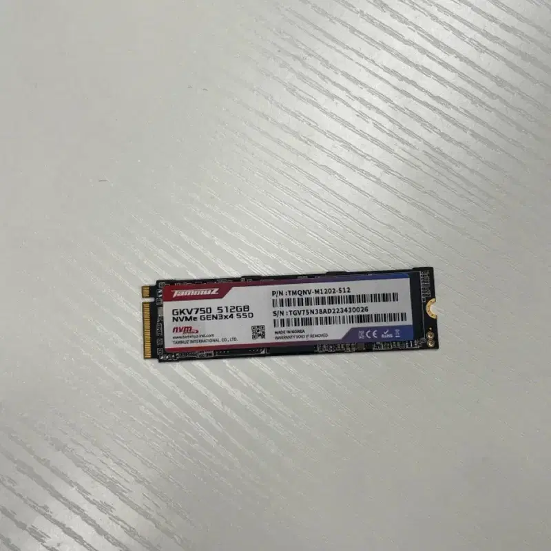 타뮤즈 GKV750 512GB NVMe Gen3x4 SSD