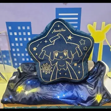 한국 한정판 포켓몬 스피드 스타 지라치 쿠션 담요