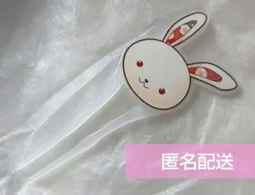메이코이 토끼 아크릴 헤어콤