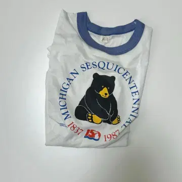 80's 빈티지 링거 티셔츠