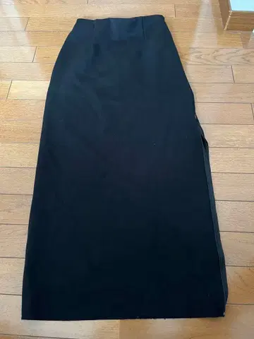 lounge dress 블랙 롱 타이트 스커트 슬릿