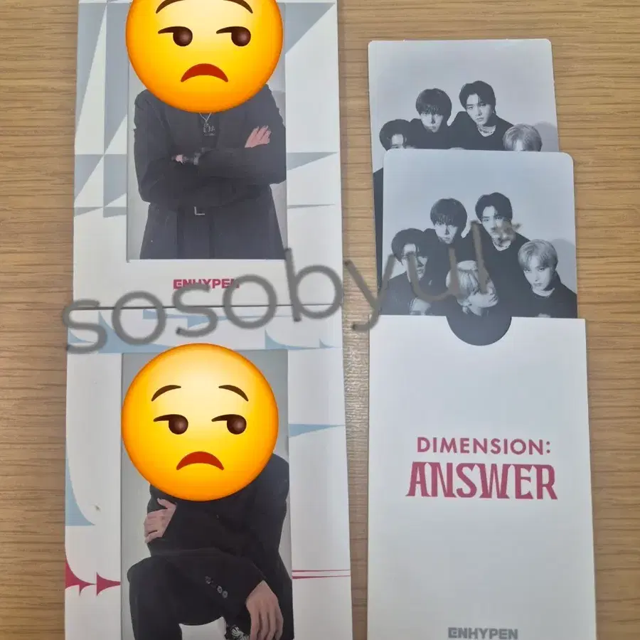 (미개봉)엔하이픈  DIMENSION : ANSWER 포카+프레임스탠드