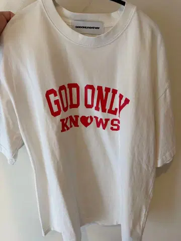 GOD ONLY KNOWS 화이트 T셔츠 M