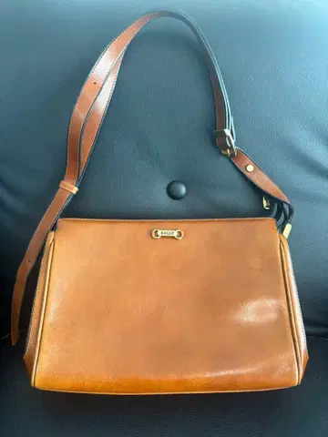BALLY 가죽 숄더백 브라운