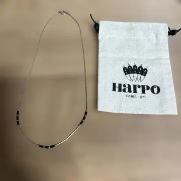 HARPO 실버 오닉스 NL 목걸이