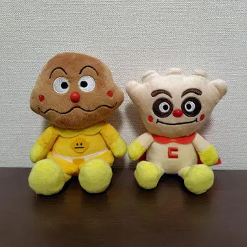 호빵맨 쁘띠 빈즈 카레빵맨 크림팬더 봉제 인형