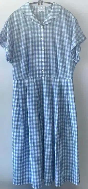 매킨토시 철학 깅엄 체크 원피스