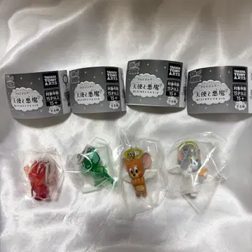톰과 제리 천사와 악마 가챠 마스코트 전 4종 세트 컴프 컴플리트