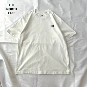 THE NORTH FACE 티셔츠 화이트 가슴 로고 화이트 XXL