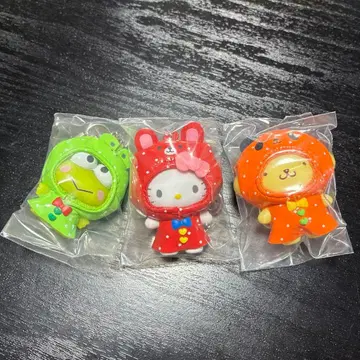 산리오 치비토모 레인코트 헬로키티 폼폼푸딩 케로케로케로피