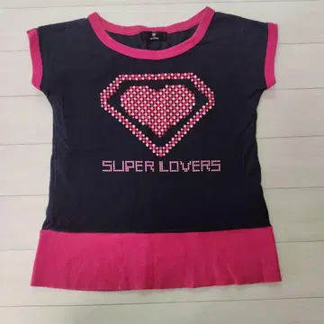 SUPER LOVERS 슈퍼러버스 T셔츠 하트 로고