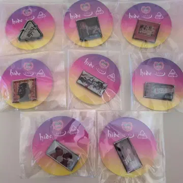 hide 60th Anniversary 핀 배지 8종 세트