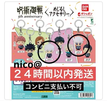 주술회전 메지루시 액세서리 고죠 사토루 2개 세트