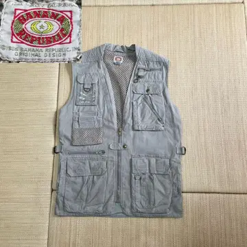 80s 바나나리퍼블릭 바나리파 사파리 베스트 구택 베이지 S