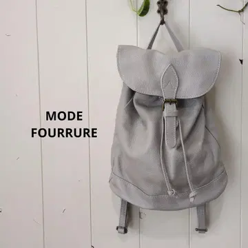 모드풀레 MODE FOURRURE 이탈리안 카프 백팩 그레이