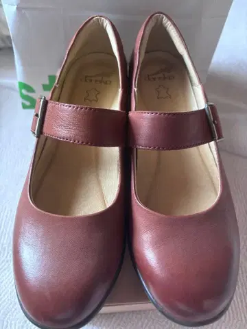 dansko 단스코 가죽 스트랩 신발 브라운 38