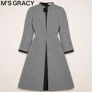 엠즈 그레이시 M'S GRACY 하운드투스 까멜리아 원피스 38