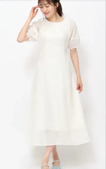 미슈마슈 스퀘어 메쉬 원피스