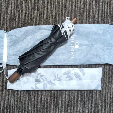 선배리어100 양산 리프 무늬 새상품급 대형 접이식 양산