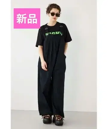 새상품 로데오 크라운 턱 와이드 살로펫 블랙