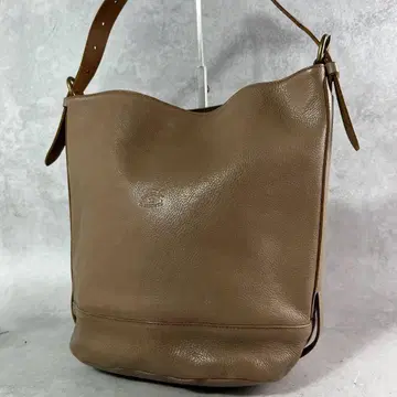 [ 새상품급 ] 일비종떼 가죽 원 숄더백 베이지