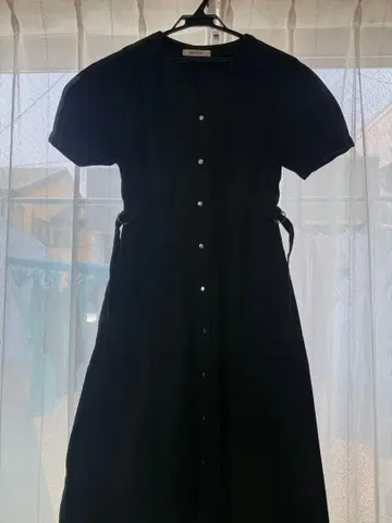 MOUSSY 반팔 원피스 블랙