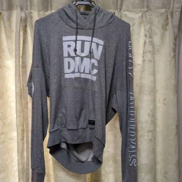 adidas Originals RUN DMC 후드티 그레이