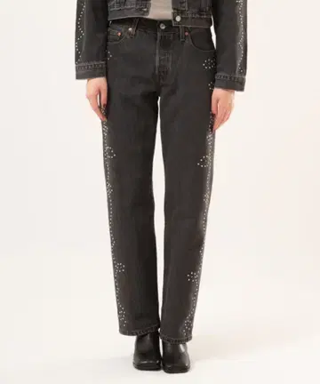 Levi's 501 '90s 스터드 블랙 데님