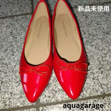 aquagarage 스틸레토 펌프스 레드 24.5