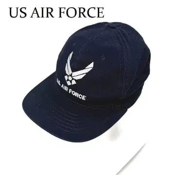 US AIR FORCE 캡 네이비 자수 로고 미 공군 밀리터리