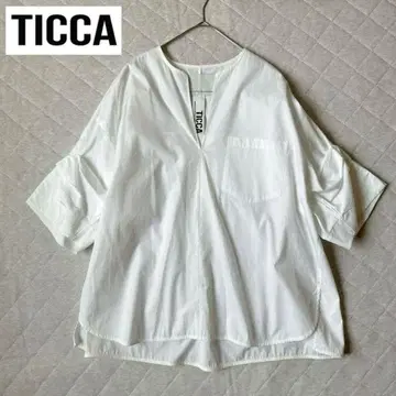 TICCA 티카 노카라 스키퍼 셔츠 블라우스 턱 볼륨 슬리브