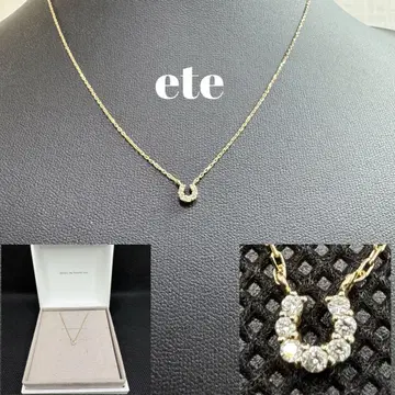 ete 목걸이 k10 호스슈 다이아몬드 케이스 포함