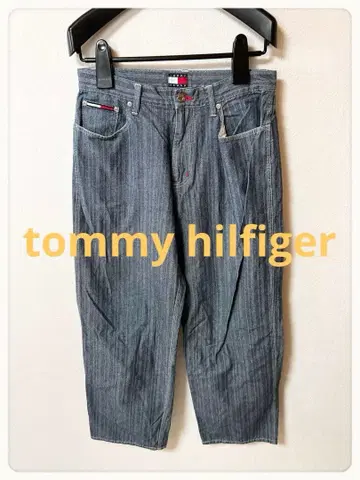 P1 tommy hilfiger 스트라이프 페인터 데님 팬츠 M