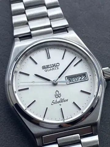 세이코 SEIKO 실버 웨이브 컨디션 최상 앤티크
