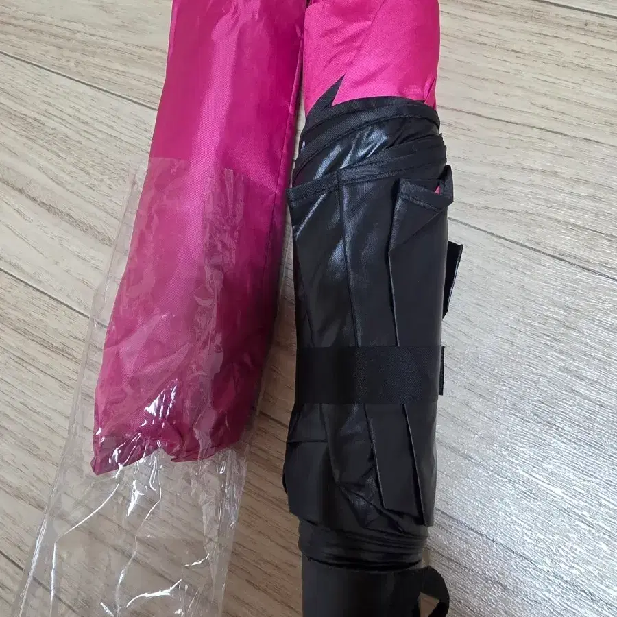 핑크 3단 접이식 양우산